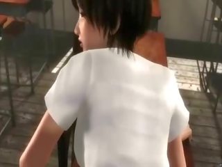 3d 여자 친구 몸집이 작은 도착 fondled