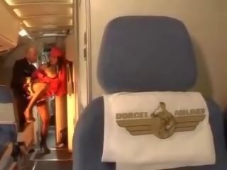 Randy стюардеса їде a вал усередині обидва отвори