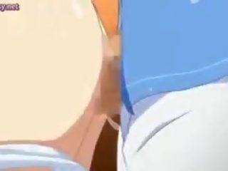애니메이션 단 정치 못한 여자 적용 에 정액