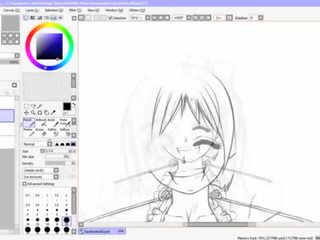 Хентай скорост drawing - част две - inking