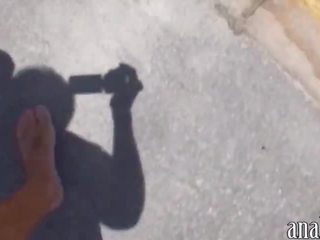 Adolescent духане в а такси и болезнен анално