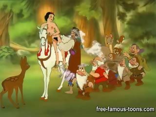 Snowwhite 과 dwarfs x 정격 영화 패러디