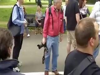Londons 나체상 자전거 june 2010