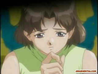 Робство хентай с muzzle получава притиснат тя bigboobs