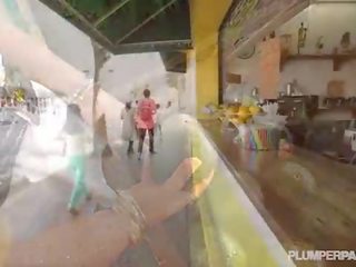 Clean-cut екзотичен дебеланки диана никол получава прецака в малко havana