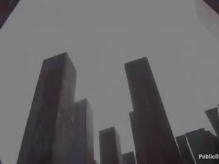 Голям titted сервитьорка наказани