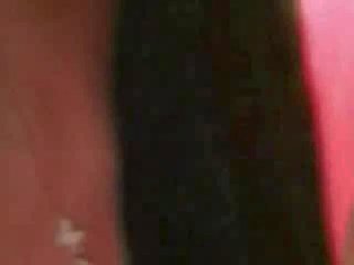 Brunette's pussy in half till she gets a dripping creampie show