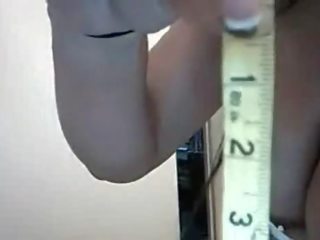 נַקָר measuring - חובבן אישה מקבל רך זין stats