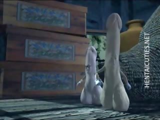 Turned on 3D Hentai prostitute Rub A Huge manhood