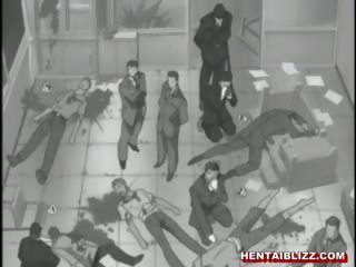 Черниця хентай жорстоко трахання по bandits і проковтування сперма