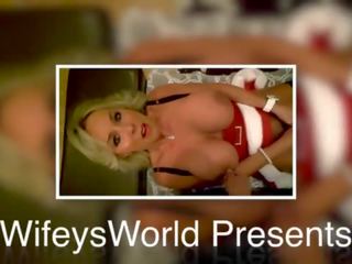 Wifey гадно вал и лястовици jizz nog