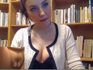 Fascinating ইউরোপীয় মেয়ে হস্তমৈথুন মধ্যে library-more এ freshslutcams.com