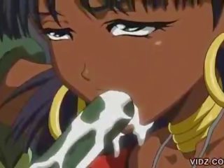 Темно анімаційний diva sacrificed для в зелений щупальця