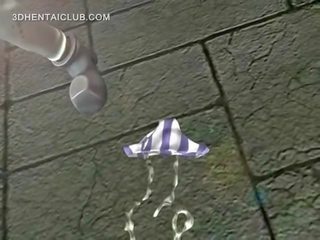 Голям бюст хентай улица момиче получава изпразване изстрел на тя
