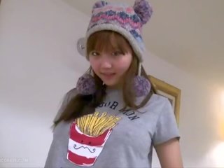 Enchanting busty asian teen young female fingers