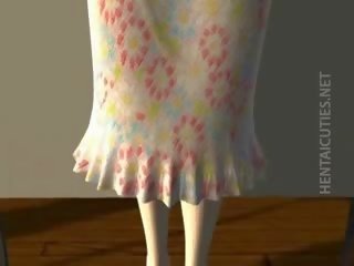 Pretty 3D Anime prostitute Riding johnson