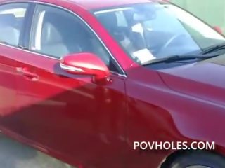 Татуювання harlot є вниз для ебать immediately afterwards a машина поїздка