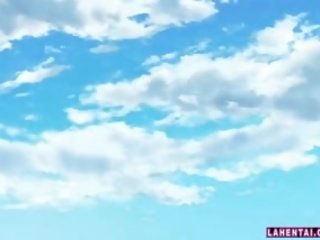 Хентай дорогий в купальник отримує її вологий манда пальчатий