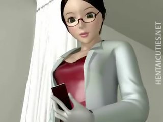 Збуджена 3d аніме черниця смоктати putz
