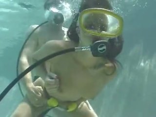מתחת למים scuba סקס אטב חִנָנִית duxxe part3