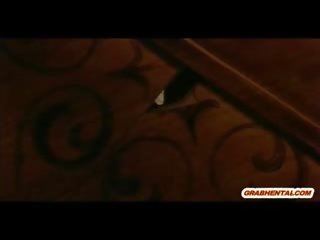 Робство японки slattern аниме получава восък и невероятен мушкам