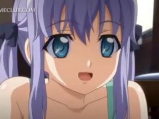 Сором’язлива аніме лялька в apron jumping пристрасне бажання джонсон в ліжко