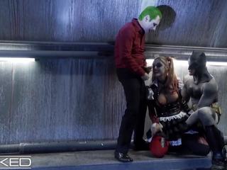 邪恶 - harley 奎因 乱搞 joker & batman: 自由 高清晰度 脏 视频 0b