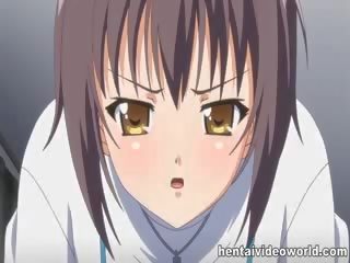 Bewitching hentai chick fucking Rough dong