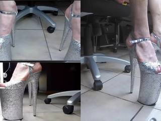 Webcam video with 10 Inch Glitter Heels, porn 8b