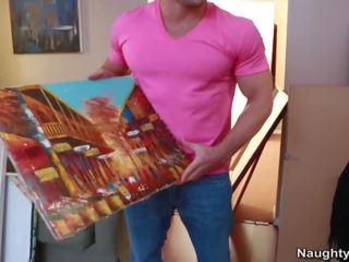 Великий сіськастих матуся дарла кран має painted в jiz по oustanding джойстик мистецтво learner