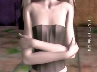 시시덕 거리는 3d 헨타이 아름다움 도착 못을 박았다