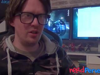 Палав британски кавгаджийка pov изтощен от голям dicked зубър.